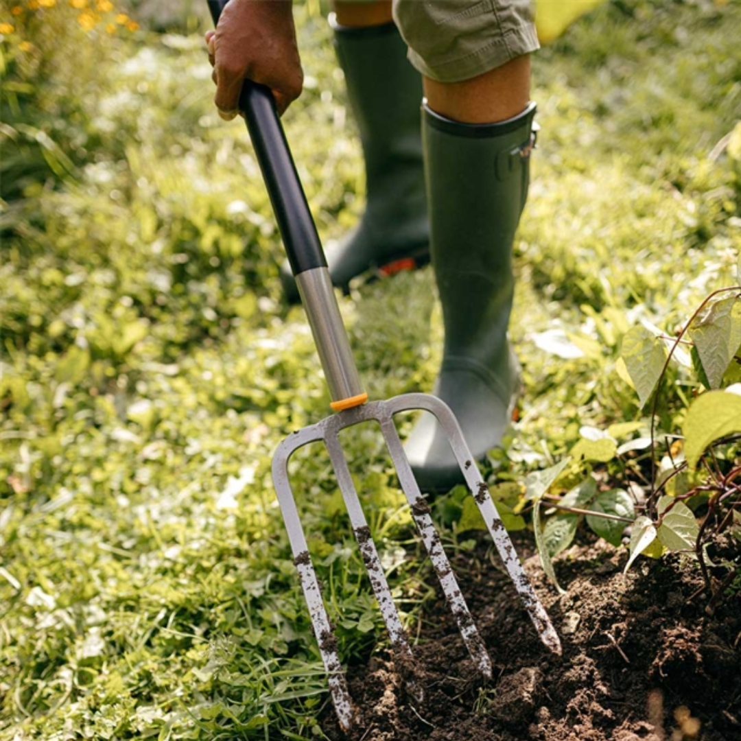 Fiskars hvísl 4tindar L132,2cm Ergonomic