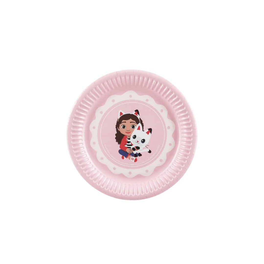 Tallerkar papír Gabbys Dukkuhús 18cm 6stk