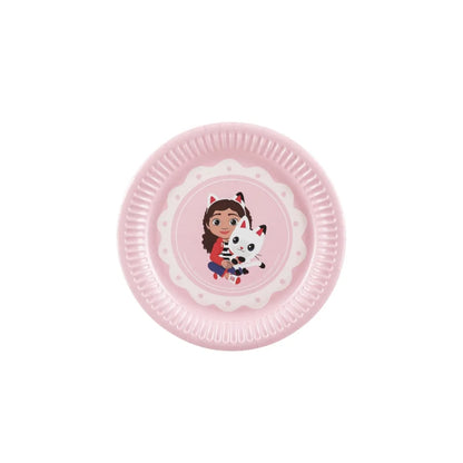 Tallerkar papír Gabbys Dukkuhús 18cm 6stk