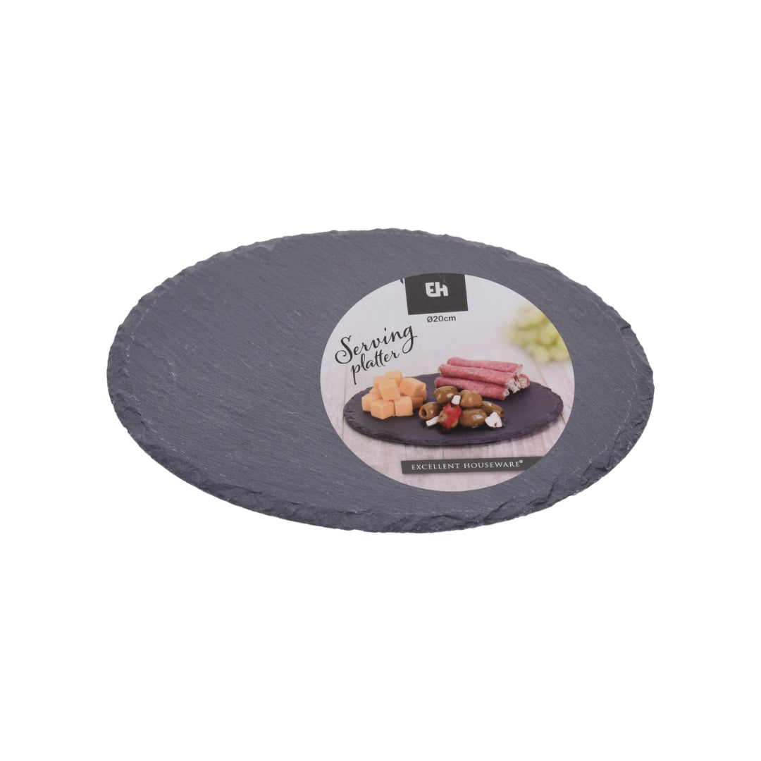 Skiferplattur Ø20cm 1stk