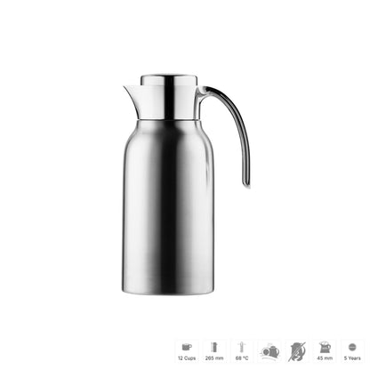 Helios termokanna 1,5L steel matte RF