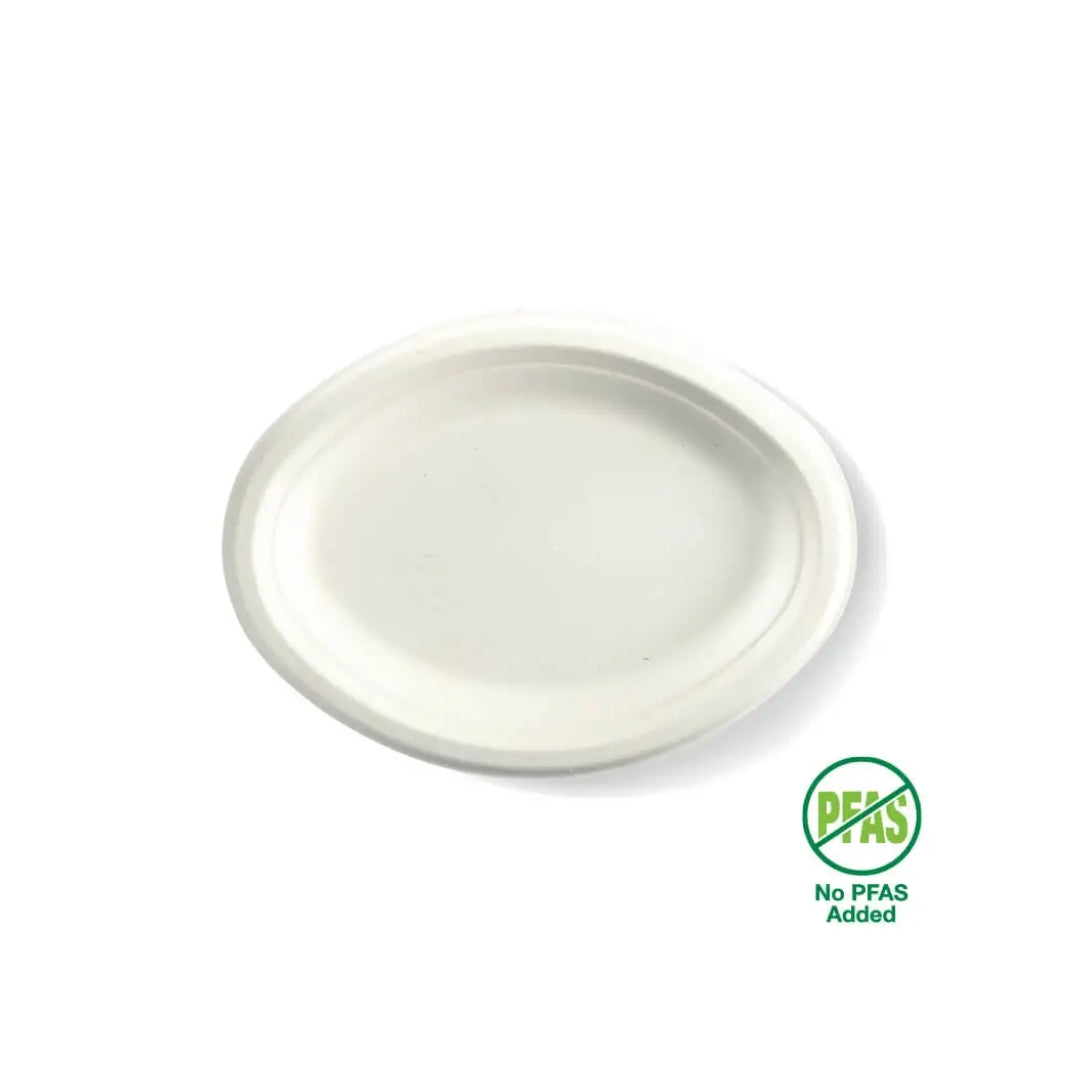 Tallerkar ovalur Bagasse 26x19cm 125stk|Kar/4
