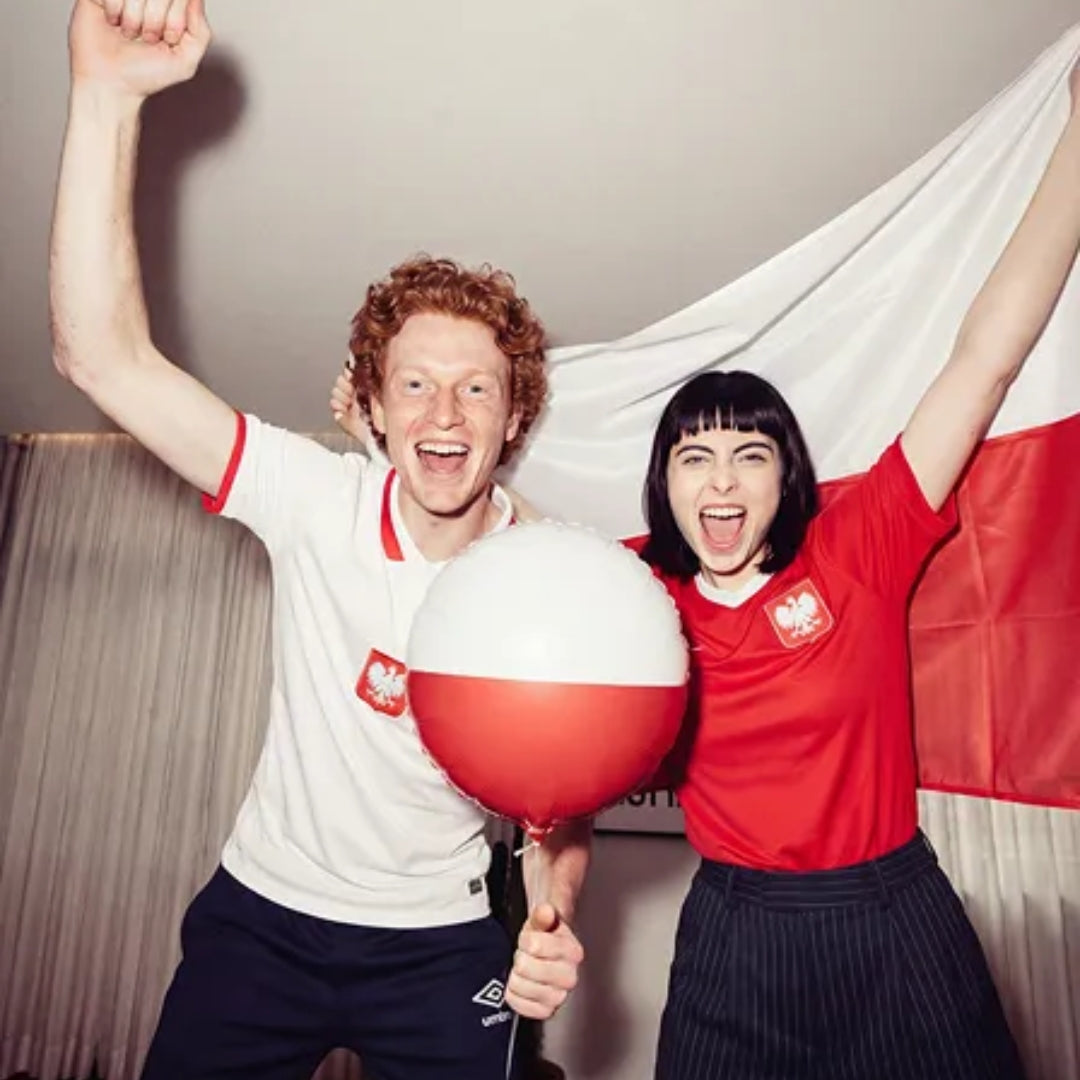 Ballón foliu Polska flaggið 35cm