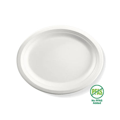 Tallerkar ovalur 32x25cm 125stk|Kar/4 Plantutrevjur PFASfríur