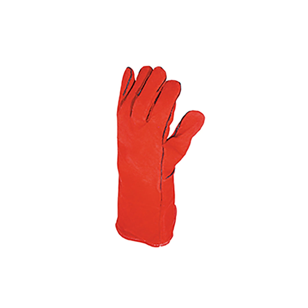Grýtu-/sveisihandski 5 fingrar reyður Oksaleður