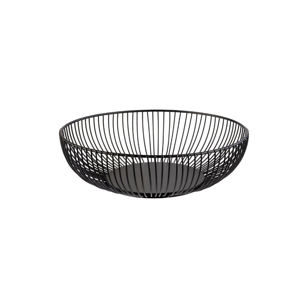 Westmark kurv t/frukt/breyð svørt stál 28x28x8cm