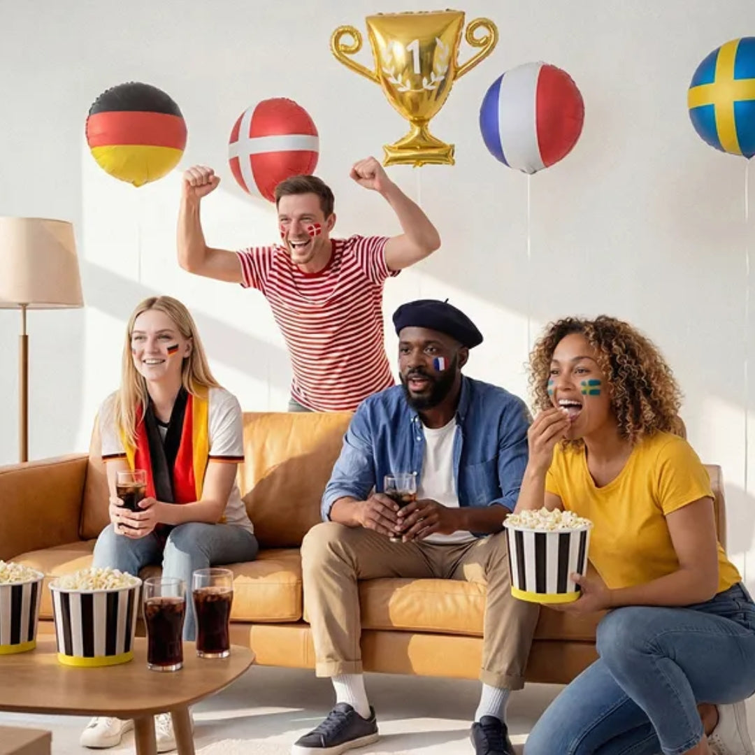 Ballón foliu Danska flaggið 35cm