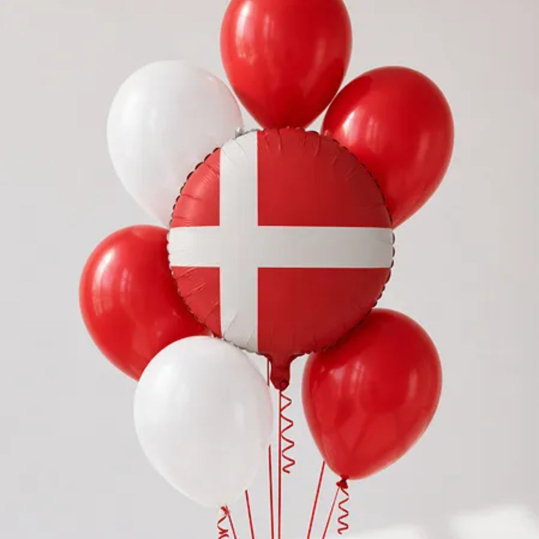 Ballón foliu Danska flaggið 35cm