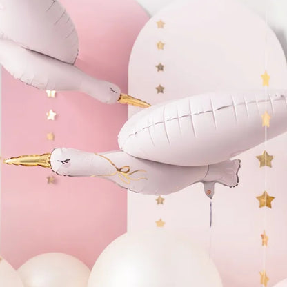 Ballón foliu Storkur 103x60cm light pink