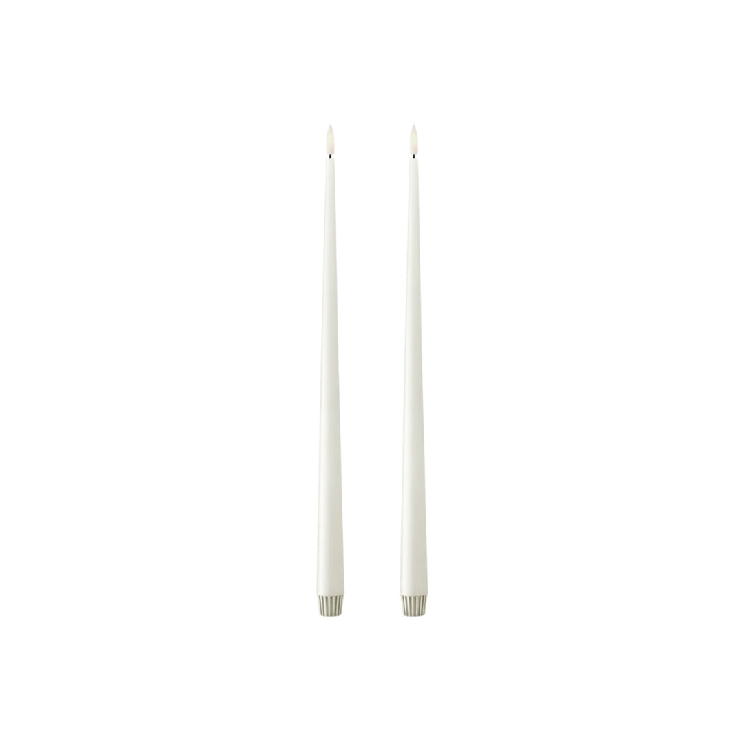 LED stakaljós 40cm 2stk hvít t/battarí