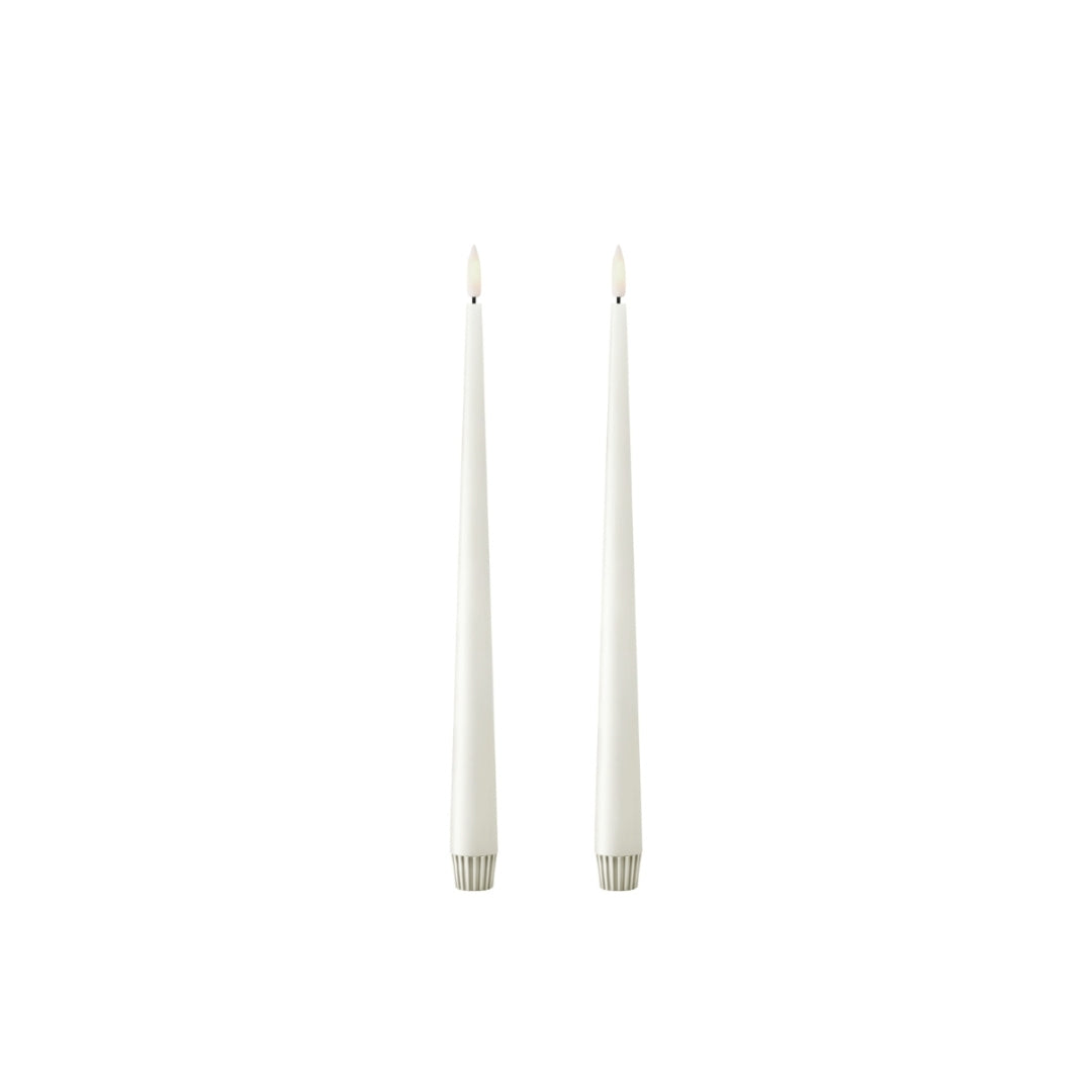 LED stakaljós 30cm 2stk hvít t/battarí