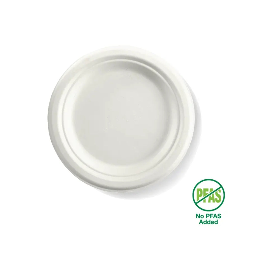 Tallerkar 17,7cm Bagasse Kompost 125stk|Kar/8