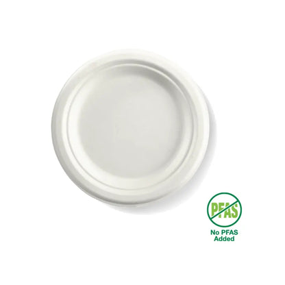 Tallerkar 17,7cm Bagasse Kompost 125stk|Kar/8