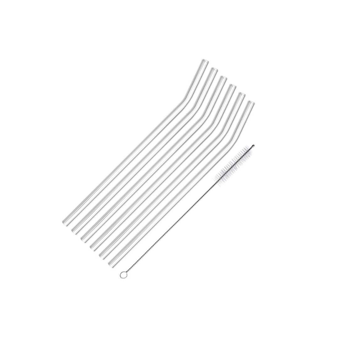 Westmark súgvirør glas v/bend 20cm 6stk