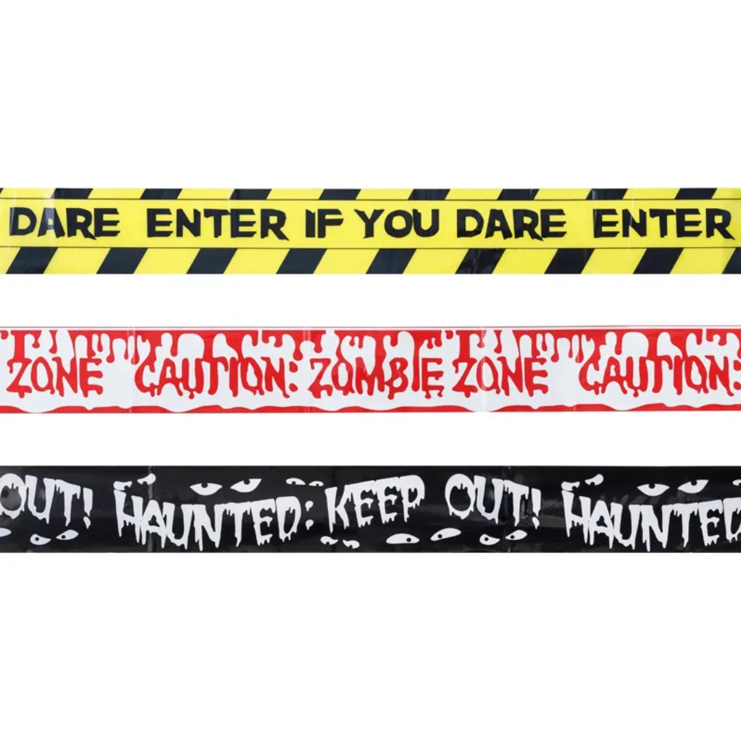 Partydeco Halloween dekorativt tape  6,5cm x 3m 3stk