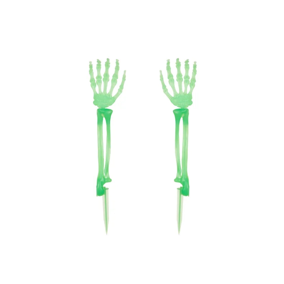 Lýsa í myrkri skeletthendur Halloween 46cm
