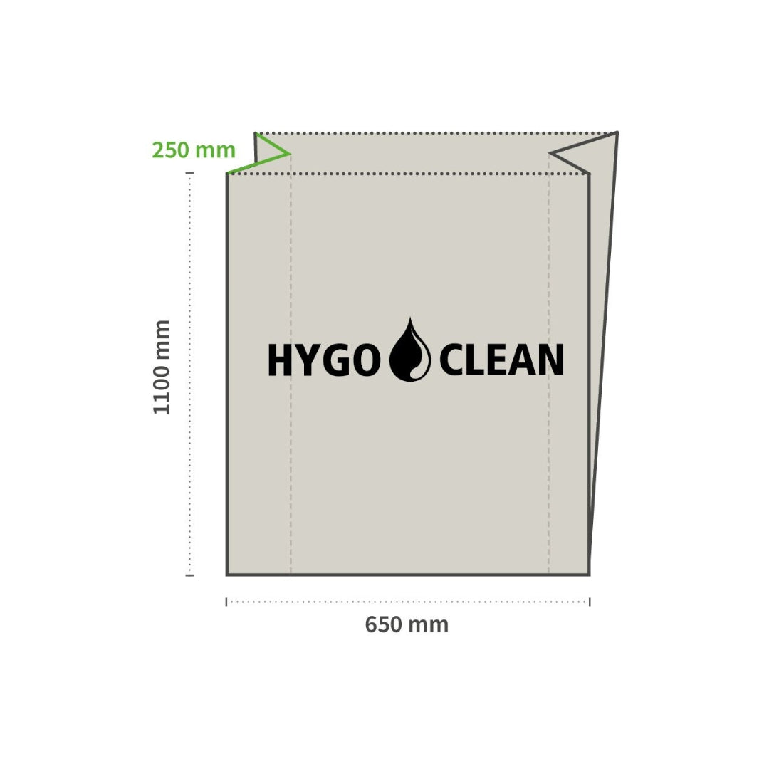 Ruskposar 100x65cm 160L 60my 25stk|kar10