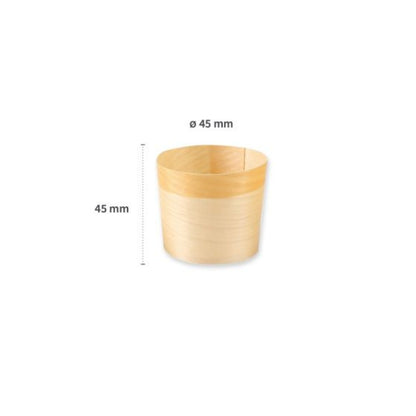 Brellbitaskál Ø4,5 H4,5cm 50stk|kar10 Fura