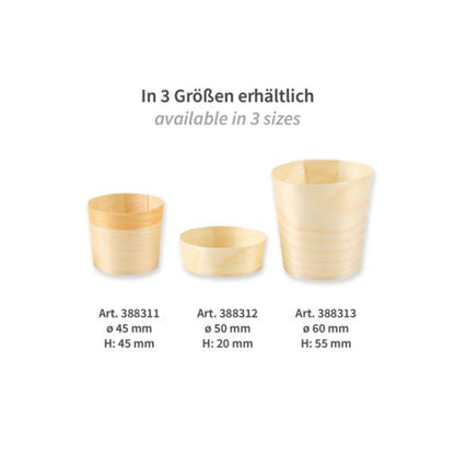 Brellbitaskál Ø4,5 H4,5cm 50stk|kar10 Fura