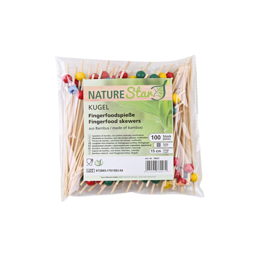 Matpinnar 15cm 5 litir 100stk|kar10 Bambus