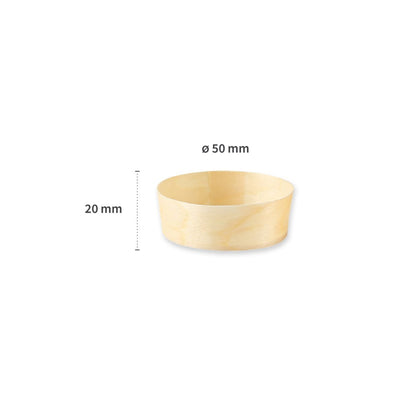 Brellbitaskál Ø5 H2cm 50stk|kar10 Fura