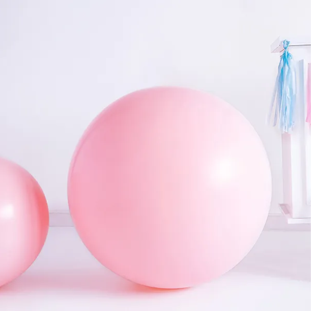 Ballón Rund 1m 1stk Ljóst pink
