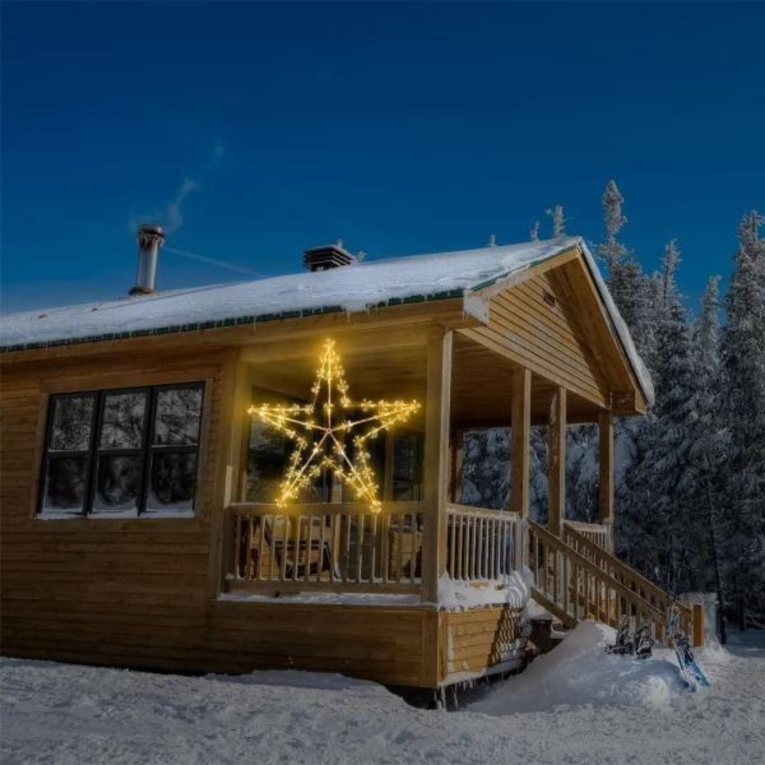 Stjørna 120cm v/400Led heit hvítt