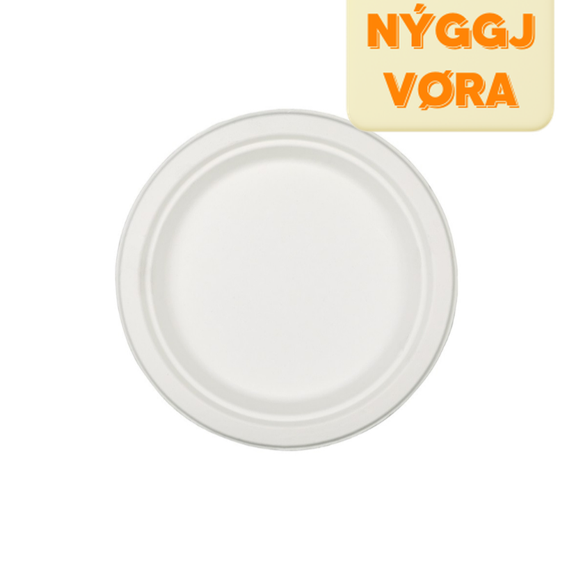 Duni Tallerkar Ø23cm 50stk Bagasse heimakompost