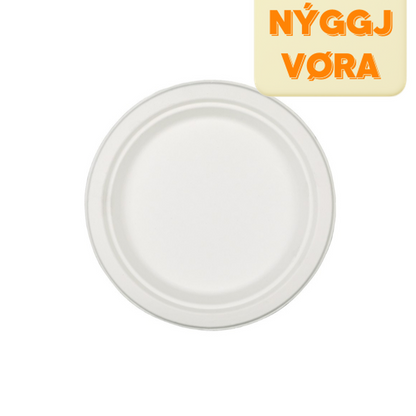 Duni Tallerkar Ø23cm 50stk Bagasse heimakompost