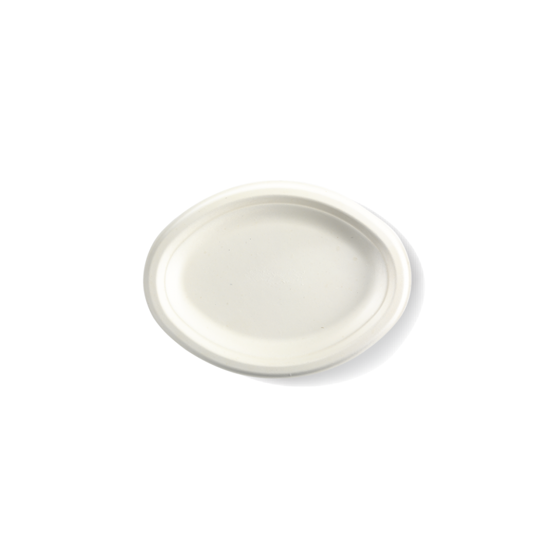 Tallerkar ovalur Bagasse 32x25cm 125stk|Kar/4