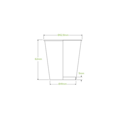 Pappbikar 12cl 1lag Aqueous &quot;Green cup&quot; 50stk|k/40