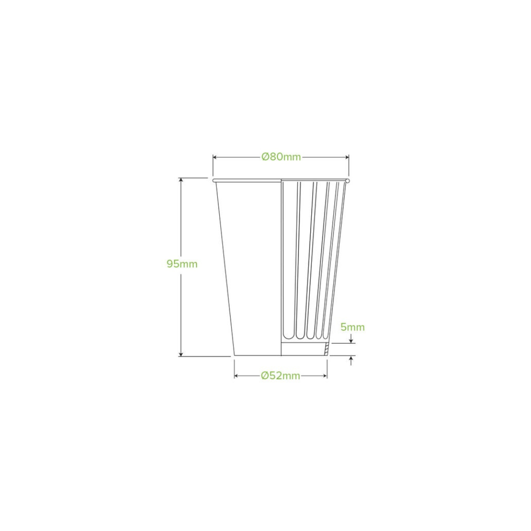 Pappbikar 24cl 2lag Aqueous heimkomp 50stk|Kar/20