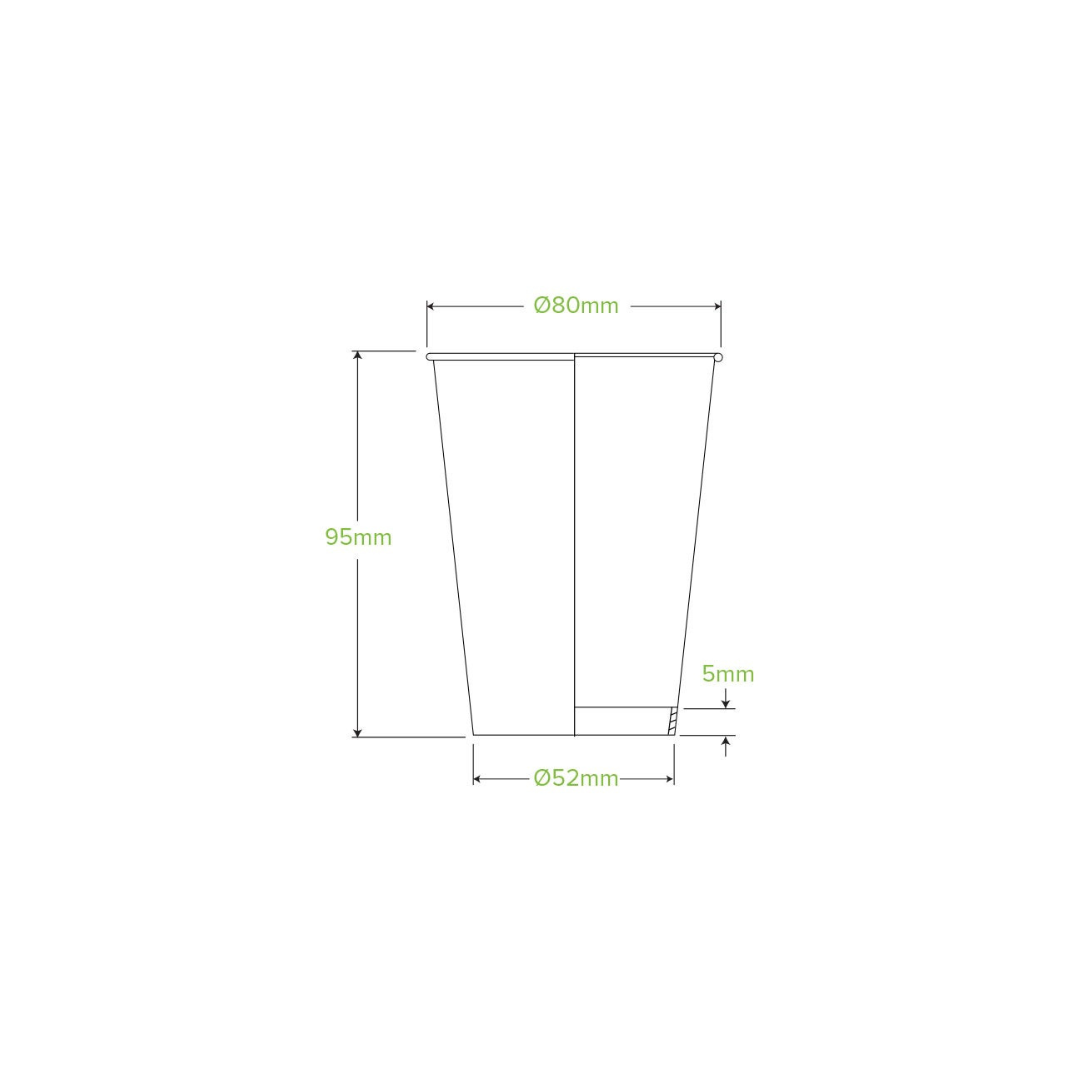 Biopak pappbikar 28cl 1lag Aqua &quot;Green cup&quot; 50stk|kar20