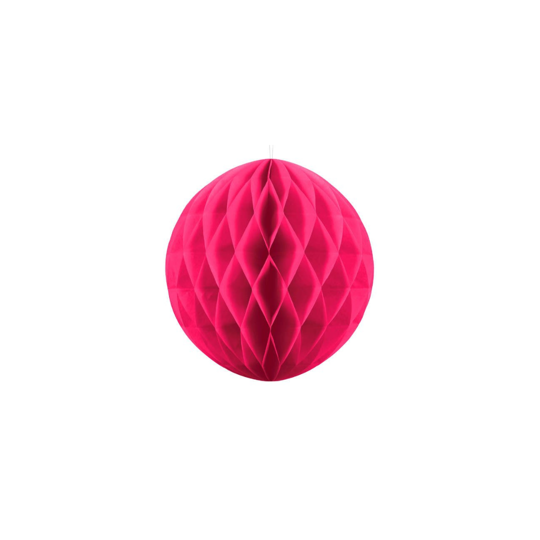 Partydeco Honeycomb Ball myrkt pink 40cm 1stk