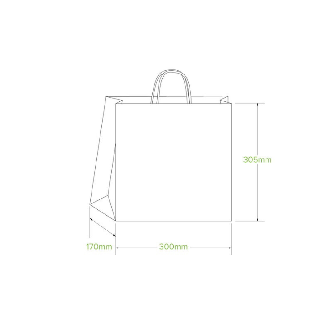 Papírposar v/sterkum hondt. Large 30x17x30,5cm 1stk/kar250