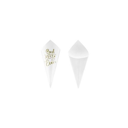 Partydeco Kramarhús papír Confetti gull 10stk