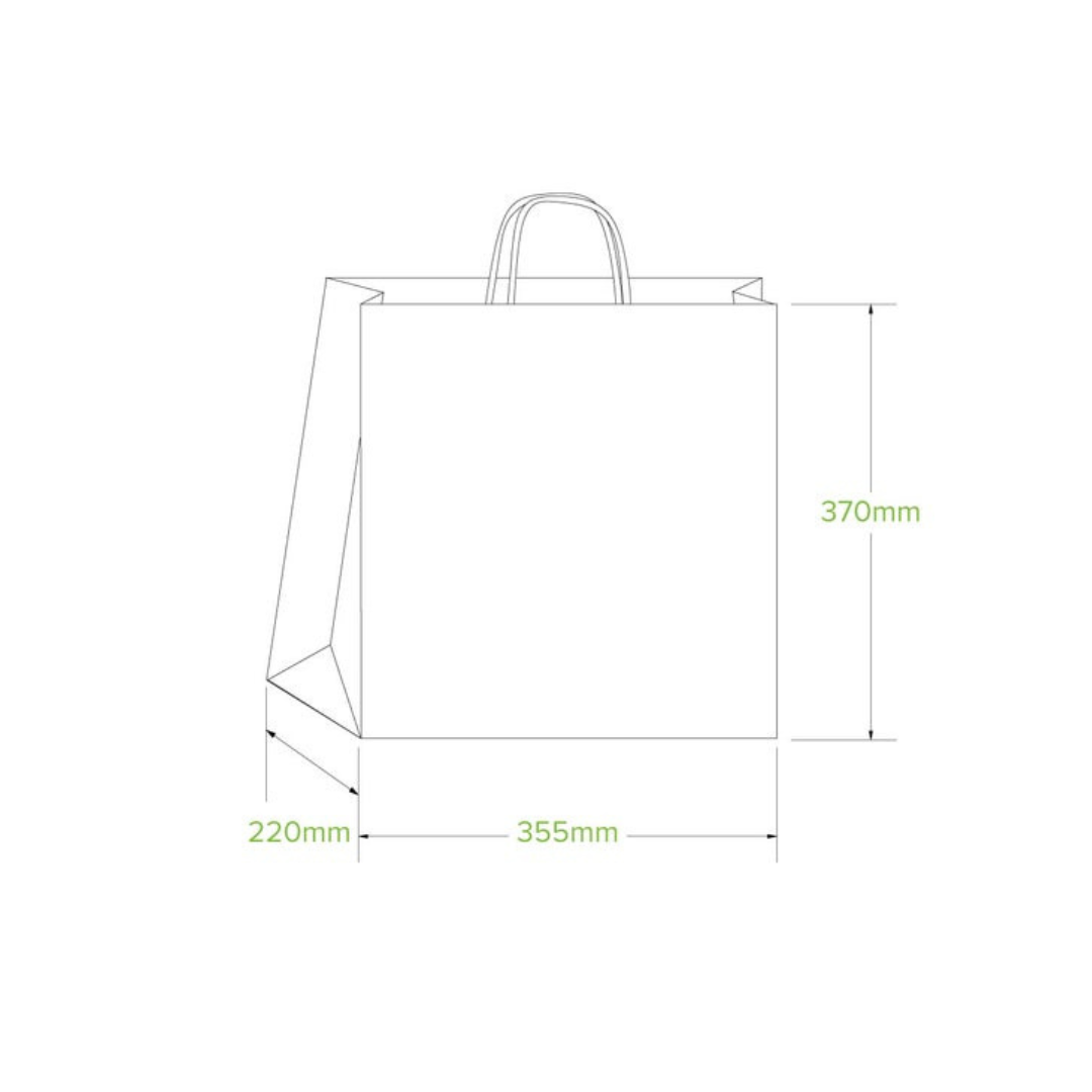 Papírposar v/sterkum hondt. XL 35,5x22x37cm 1stk/kar/150
