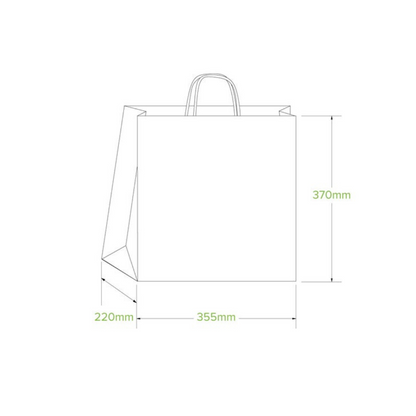 Papírposar v/sterkum hondt. XL 35,5x22x37cm 1stk/kar/150