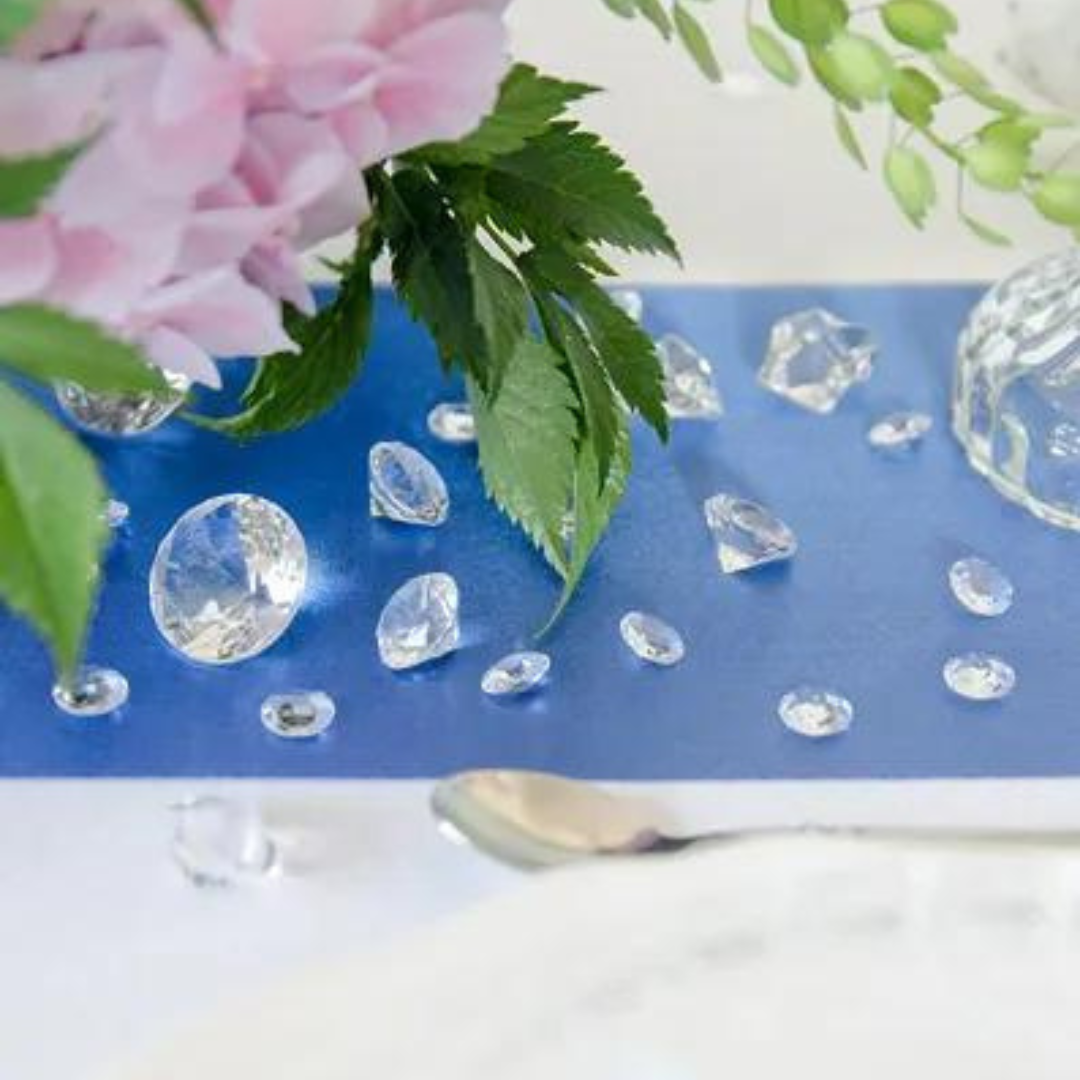 Partydeco Diamant Konfetti transparent, 12mm