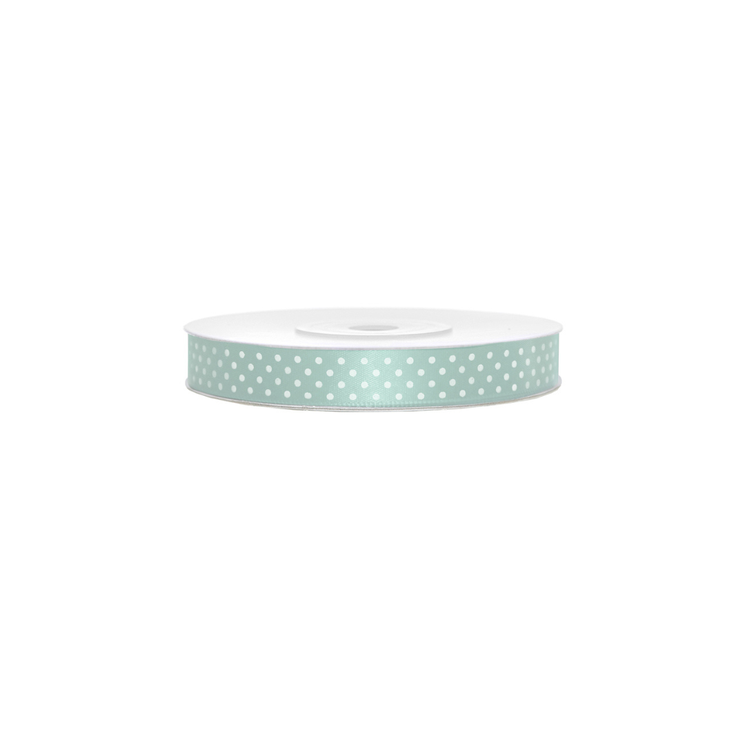 Partydeco Siffongband mint grønt 12mm/25m