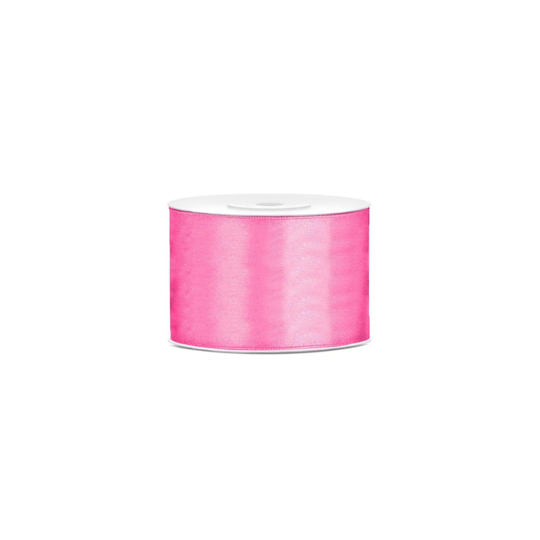 Partydeco Silkiband pink 50mm/25m