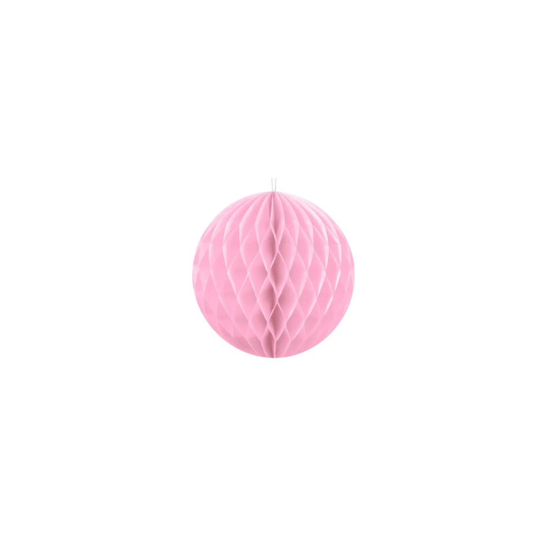 Partydeco Honeycomb Ball ljóst pink 10cm 1stk