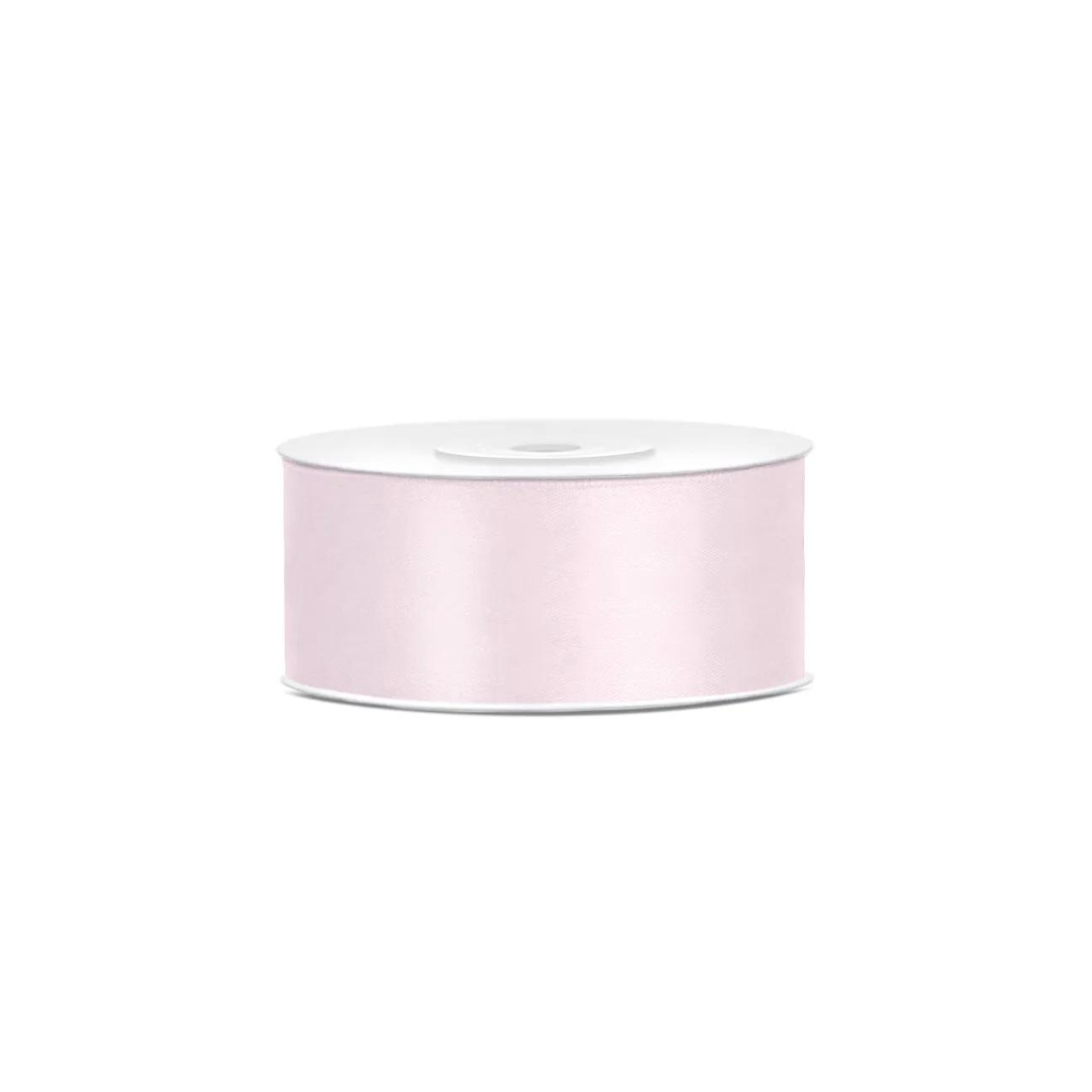 Partydeco Satin band pink 25mm/25m