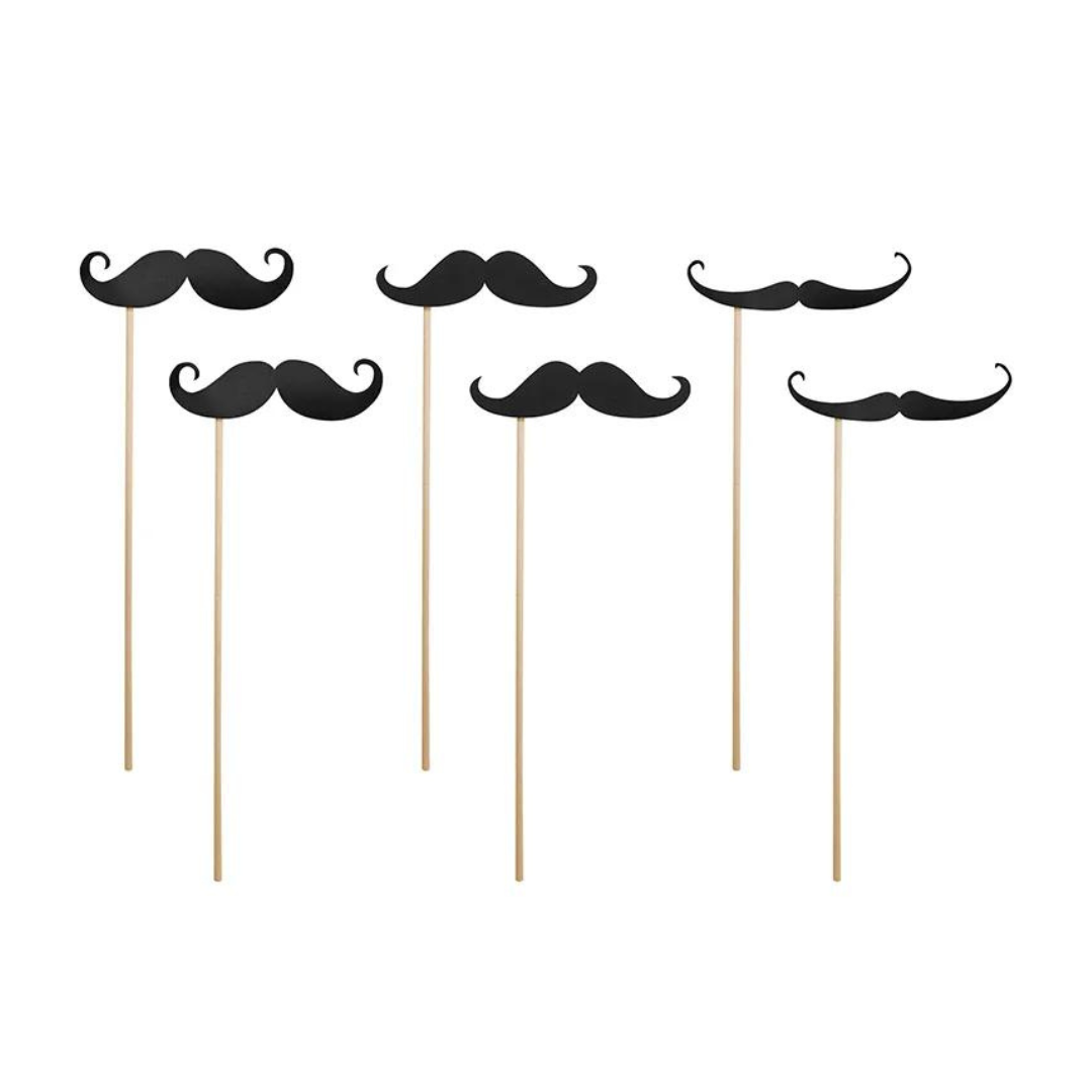 Partydeco Props Moustache 6stk