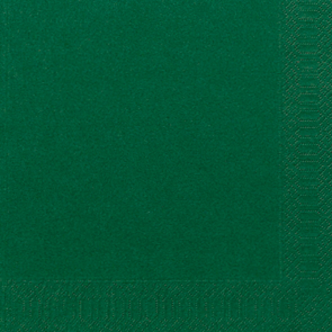 Duni 3-lags serv.40cm 125stk|Kart/8 Myrkagrønt