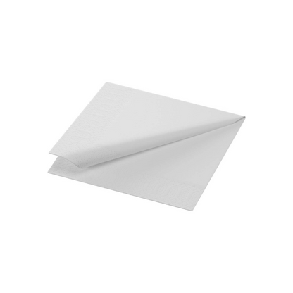 Duni 1-lag serv.24cm 500stk|Kart/12kar Hvítt