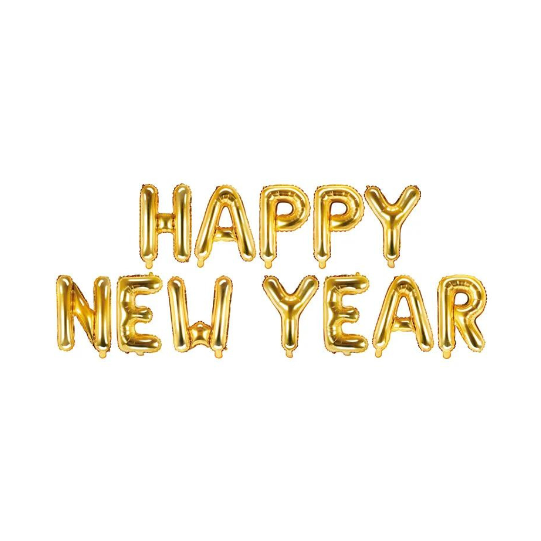 PD Ballón foliu Happy New Year 42,2x46cm Gull