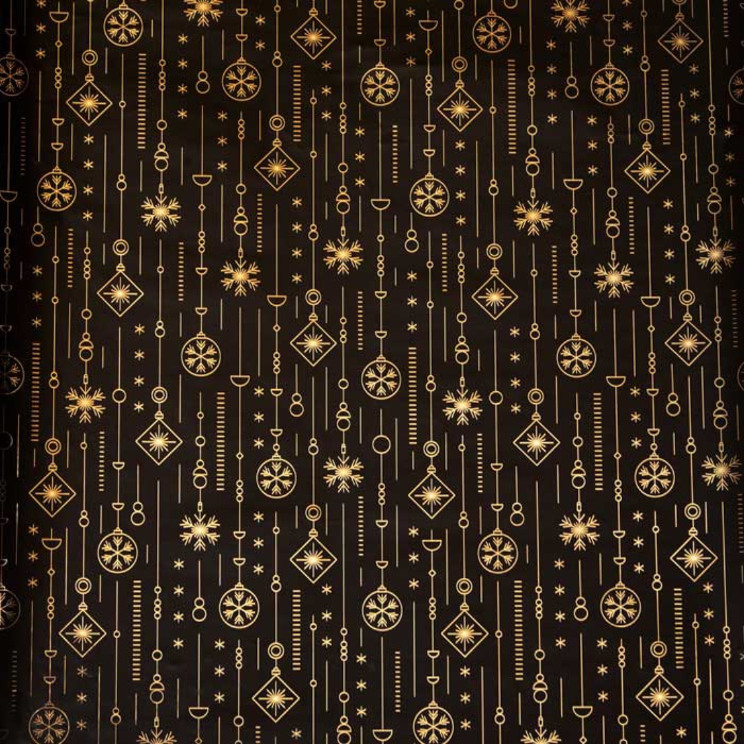 Gávupapír B40cm 120m Black Ornament