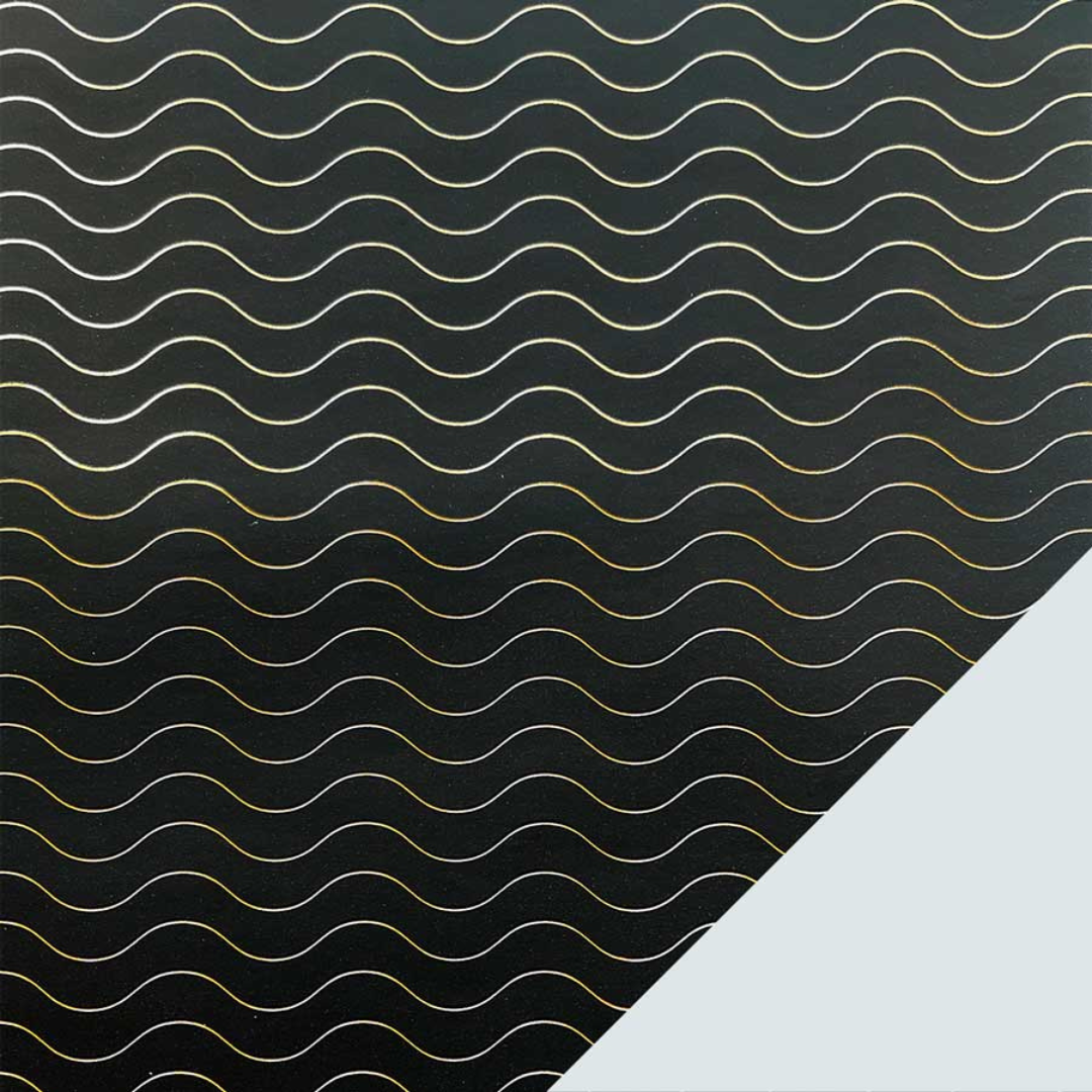 Gávupapír B40cm 120m Metallic Waves