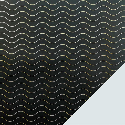 Gávupapír B40cm 120m Metallic Waves